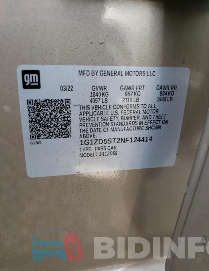 1G1ZD5ST2NF124414 Photo# 12
