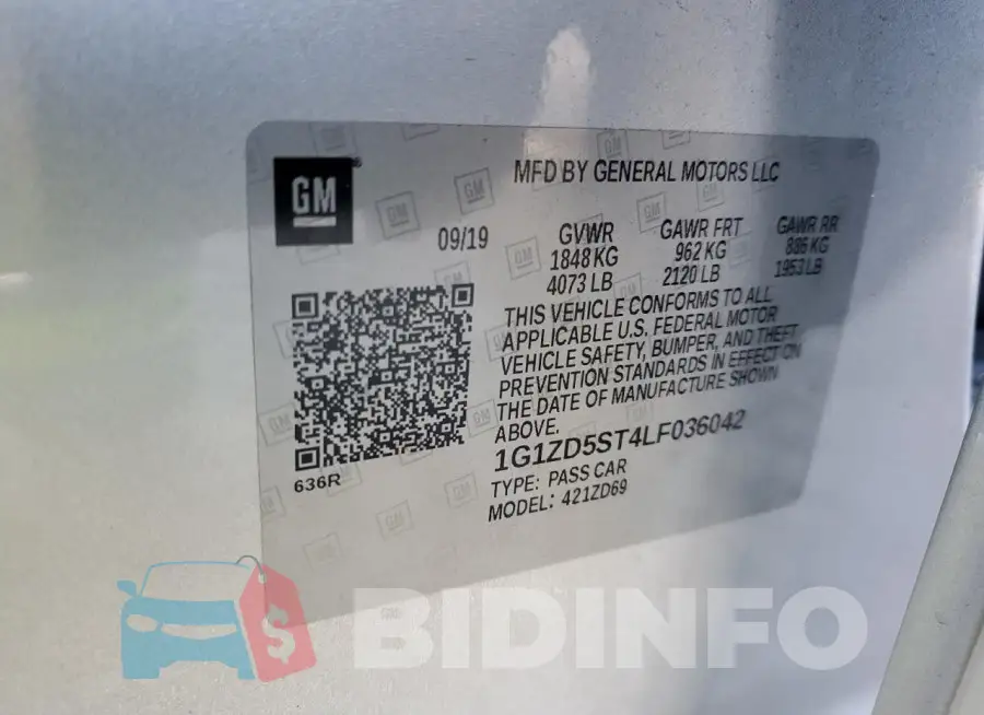 1G1ZD5ST4LF036042 Photo# 12