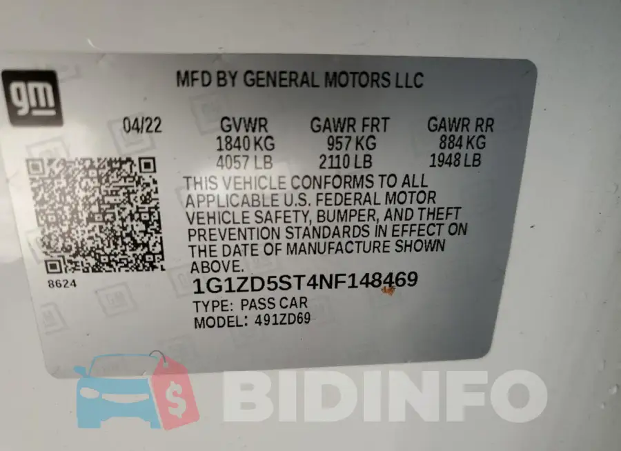 1G1ZD5ST4NF148469 Photo# 12