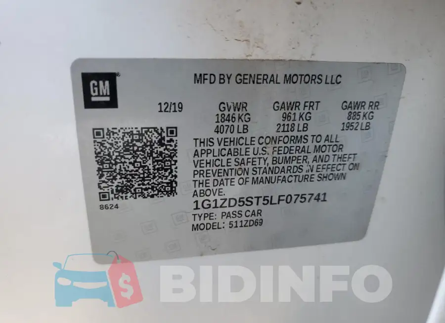 1G1ZD5ST5LF075741 Photo# 12