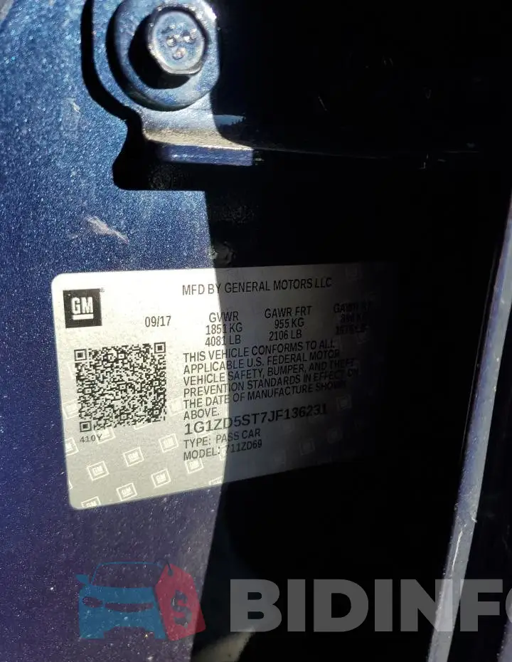 1G1ZD5ST7JF136231 Photo# 12