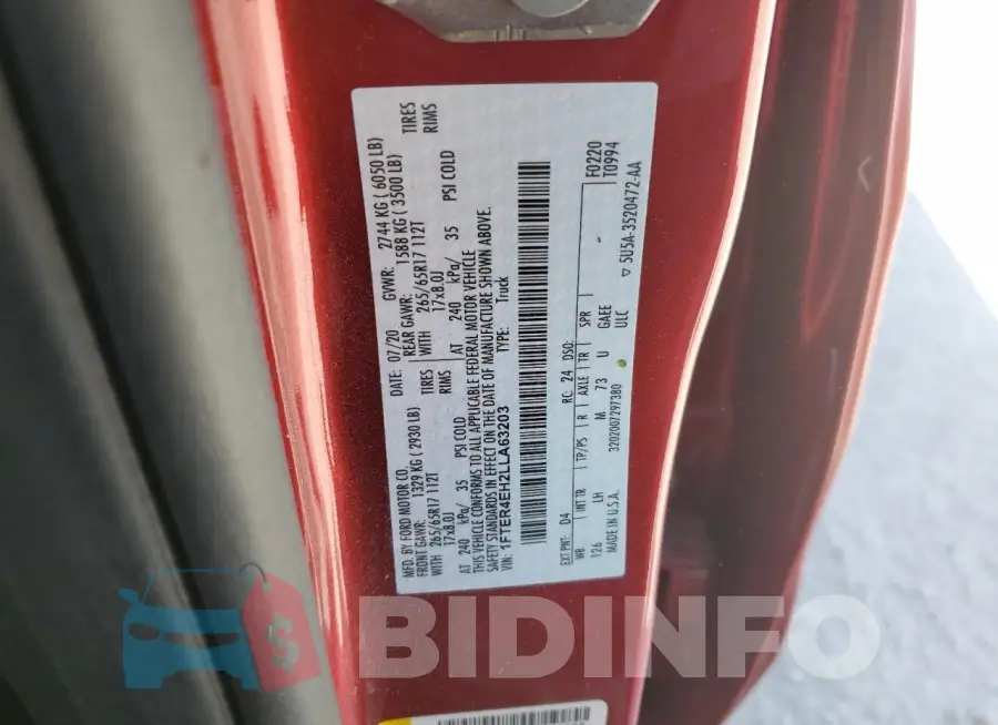 1FTER4EH2LLA63203 Photo# 12