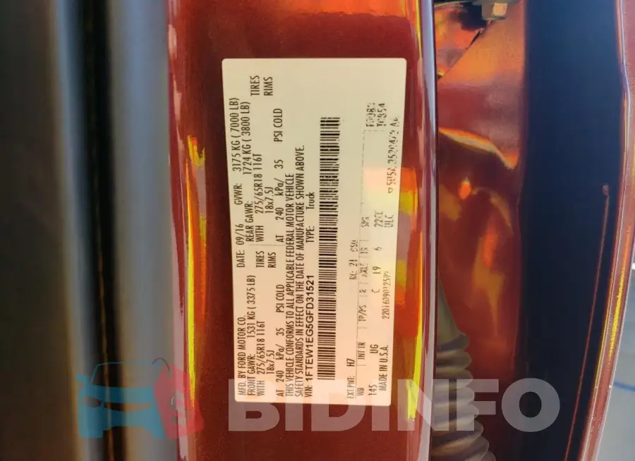 1FTEW1EG5GFD31521 Photo# 12