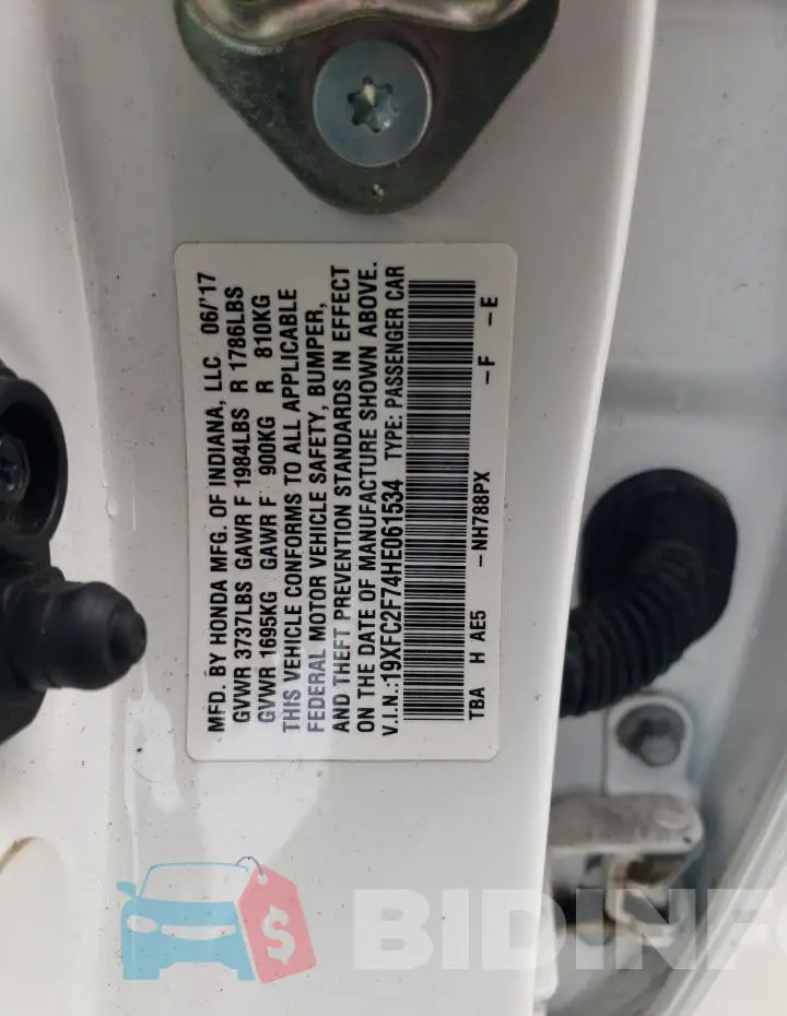 19XFC2F74HE061534 Photo# 12