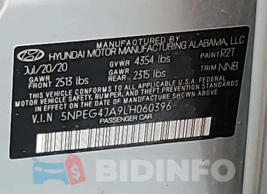 5NPEG4JA9LH060396 Photo# 12