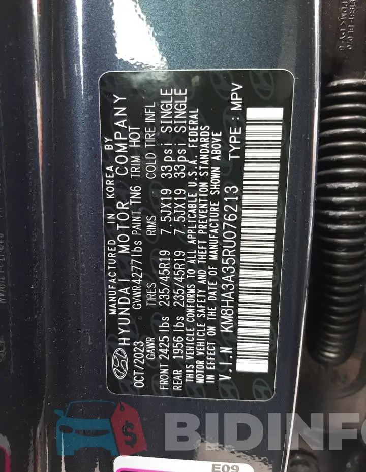 KM8HA3A35RU076213 Photo# 12
