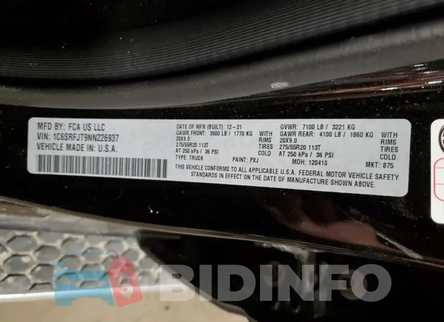 1C6SRFJT9NN226937 Photo# 12