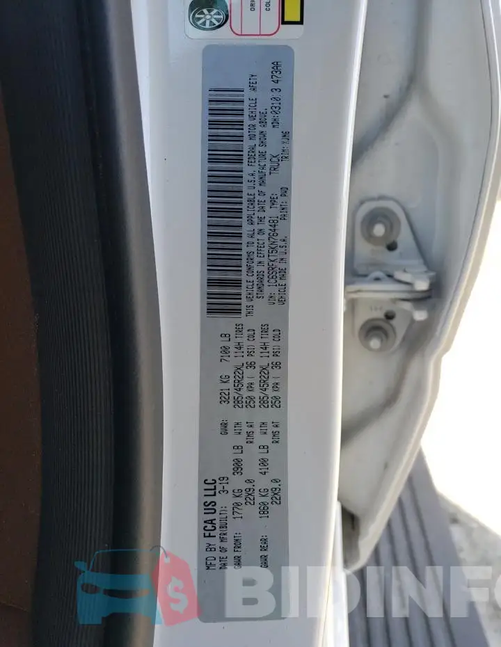 1C6SRFKT5KN764481 Photo# 12