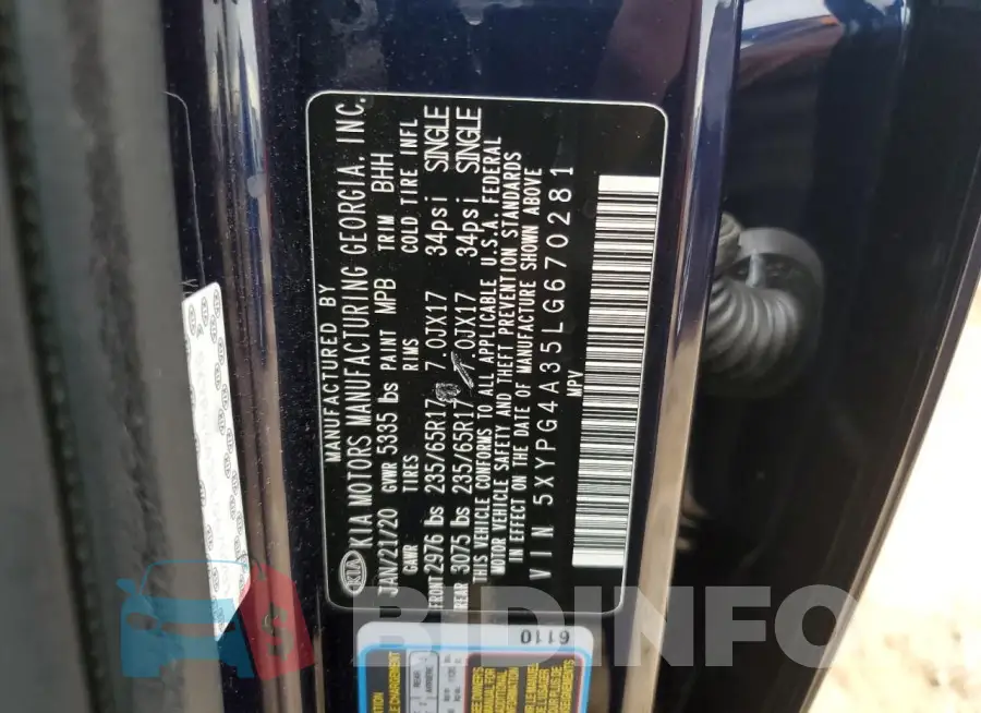 5XYPG4A35LG670281 Photo# 12