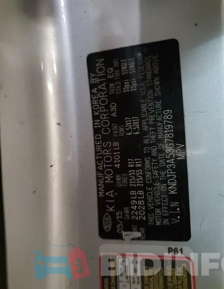 KNDJP3A53G7819789 Photo# 13