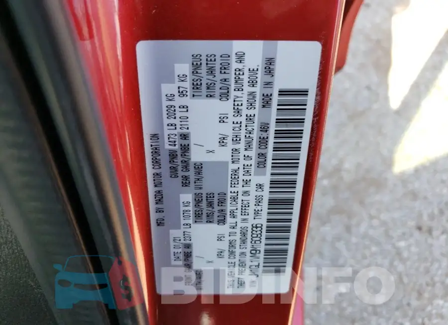 JM1GL1VM9M1609336 Photo# 12