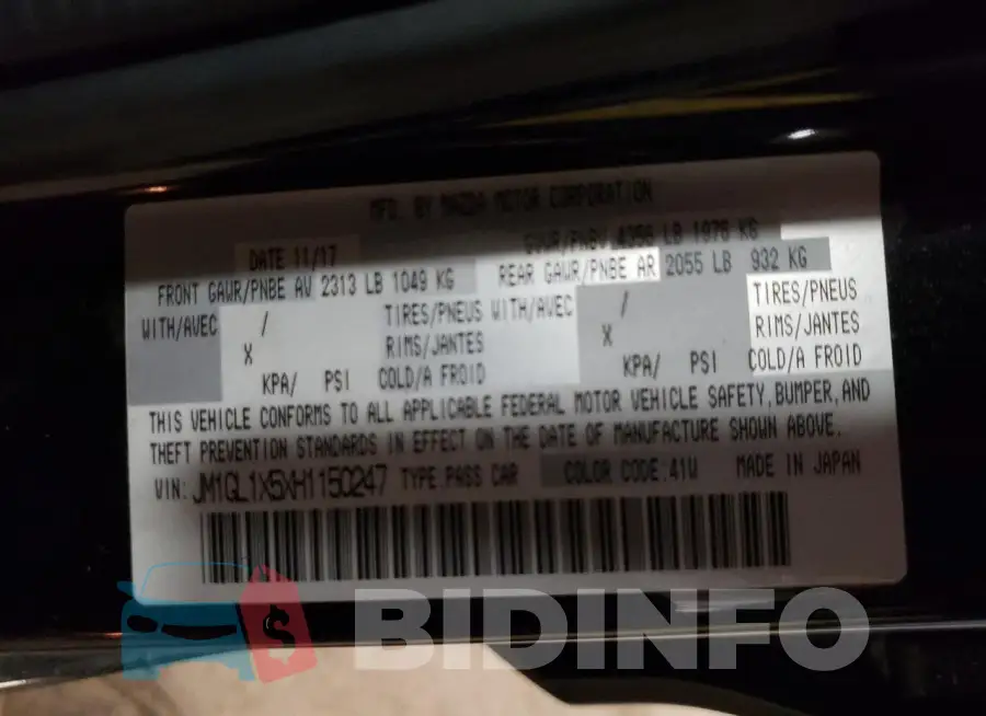 JM1GL1X5XH1150247 Photo# 13