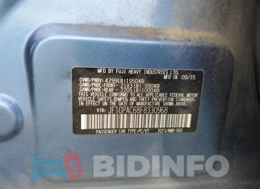 JF1GPAC68F8330968 Photo# 12