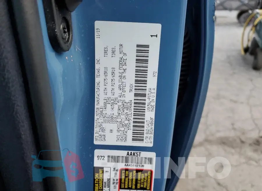 5TFHY5F13LX898484 Photo# 12