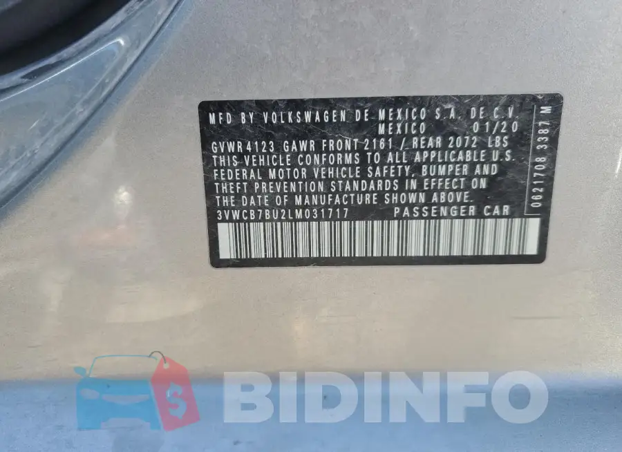 3VWCB7BU2LM031717 Photo# 13