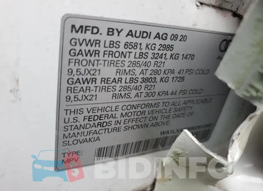 WA1LXAF79MD012837 Photo# 13