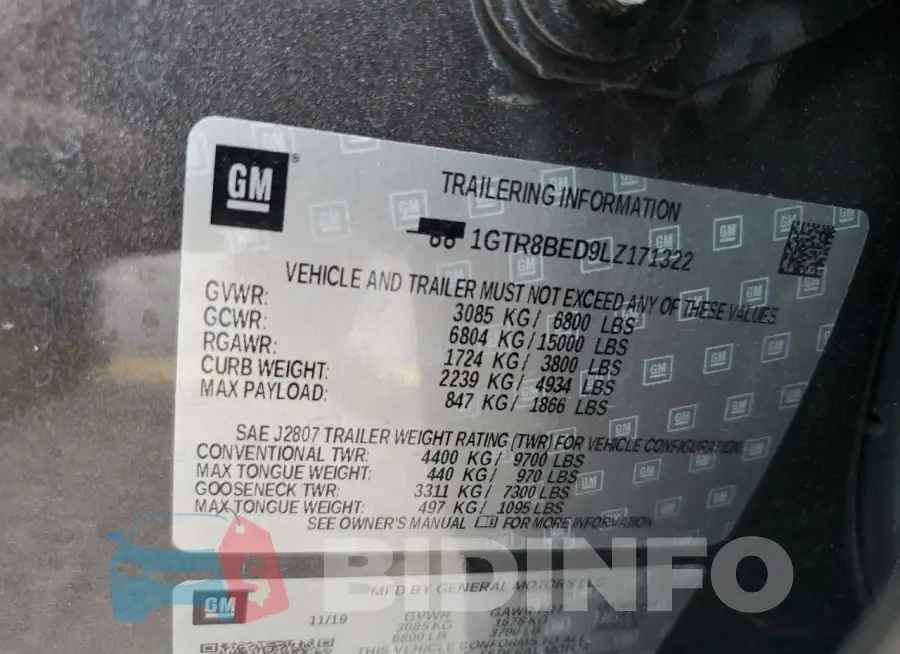 1GTR8BED9LZ171322 Photo# 12