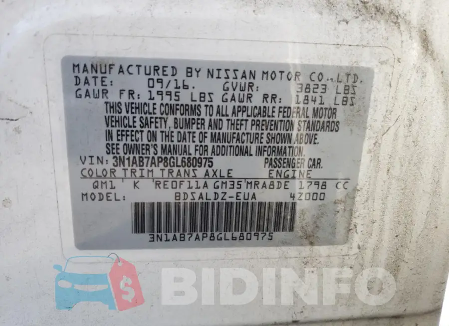 3N1AB7AP8GL680975 Photo# 12