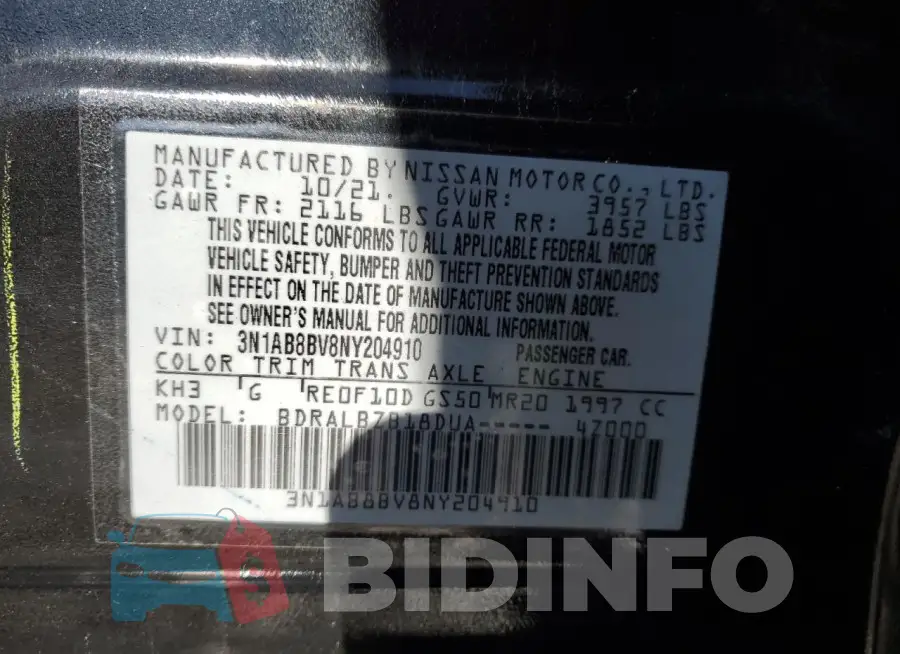 3N1AB8BV8NY204910 Photo# 12