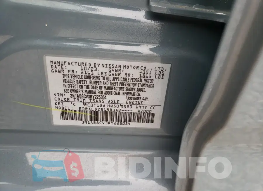 3N1AB8CV3RY225054 Photo# 12