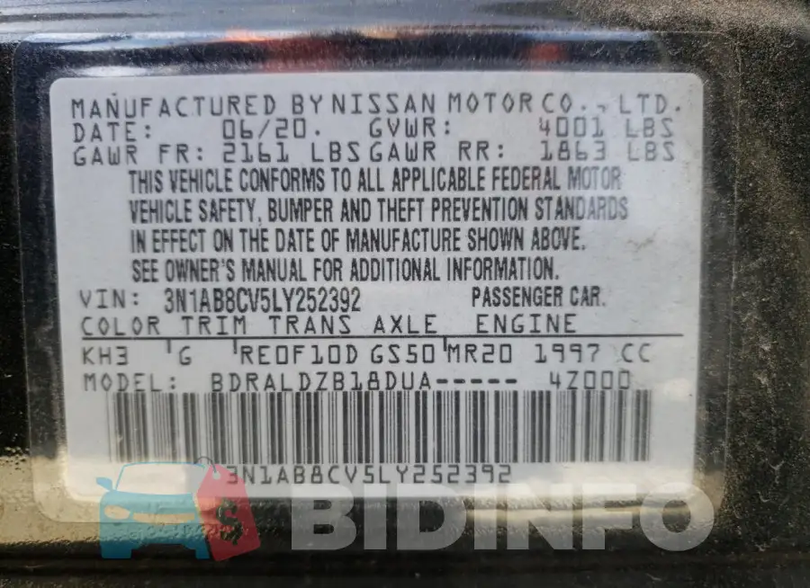 3N1AB8CV5LY252392 Photo# 12