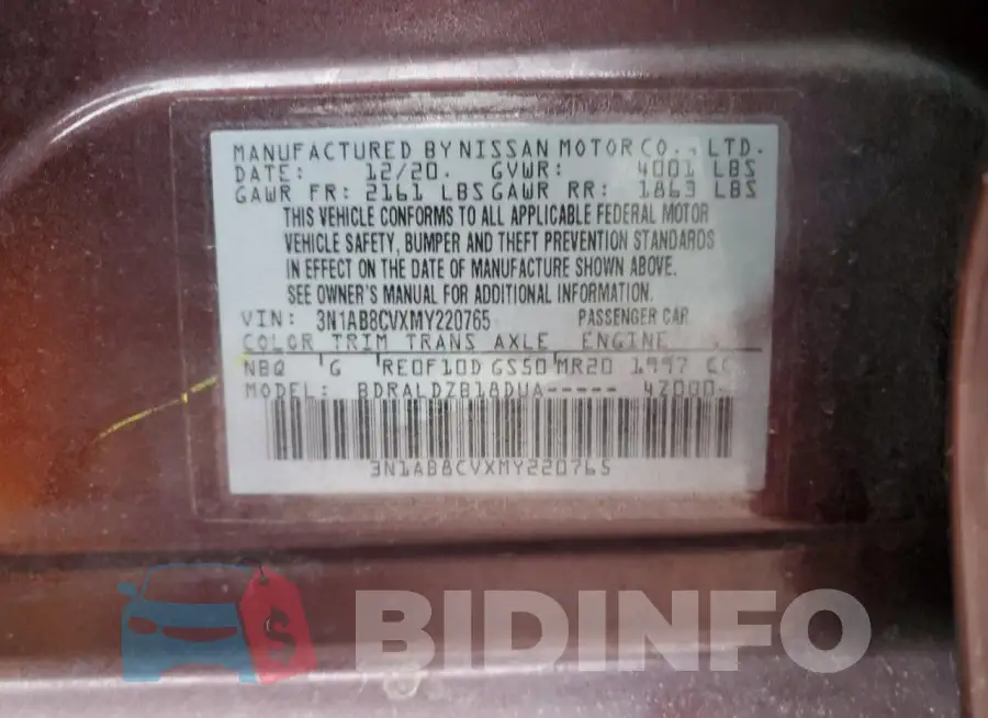 3N1AB8CVXMY220765 Photo# 12