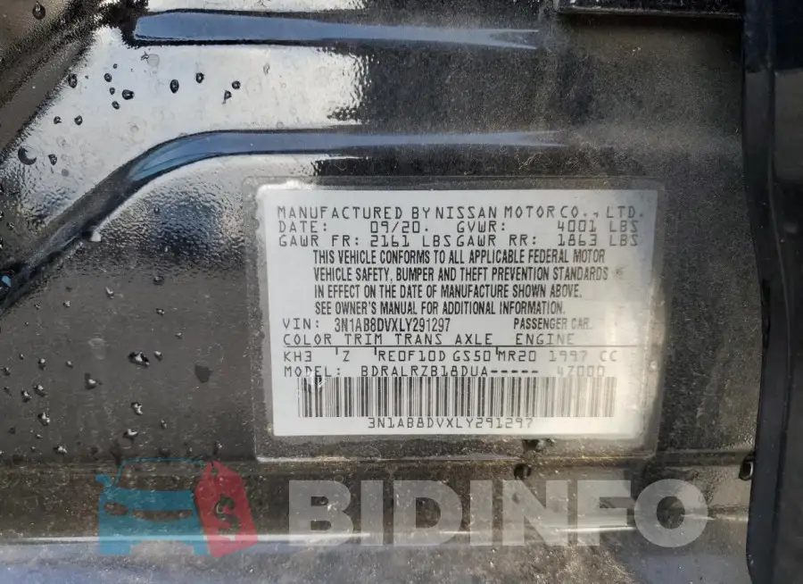 3N1AB8DVXLY291297 Photo# 12