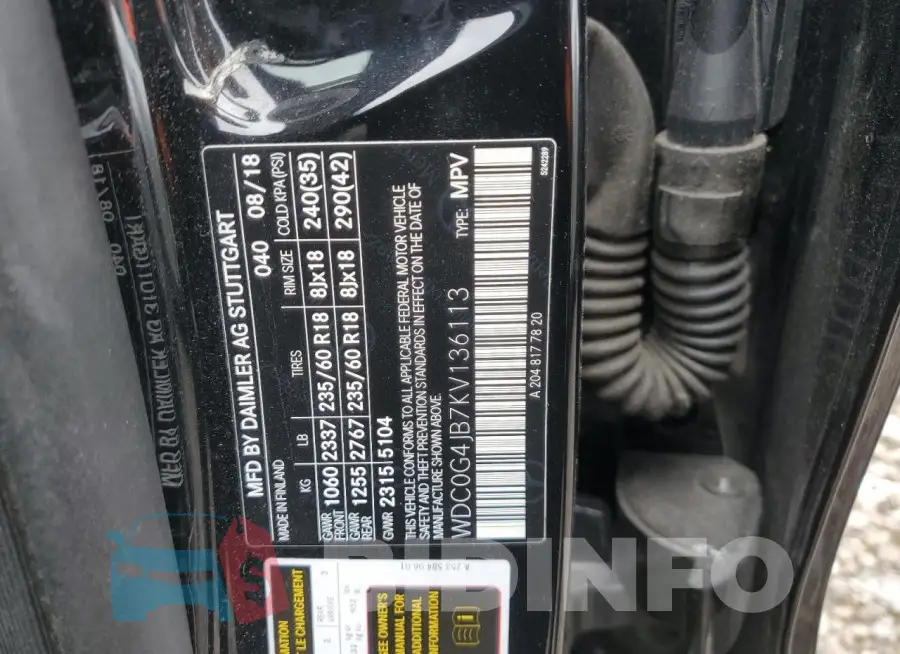 WDC0G4JB7KV136113 Photo# 13
