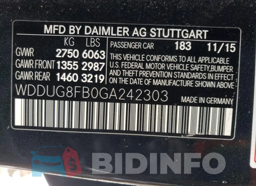 WDDUG8FB0GA242303 Photo# 13