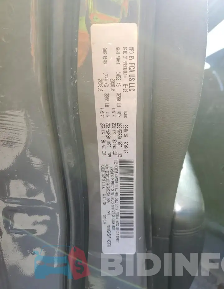 1C4RDJDG5KC807270 Photo# 13