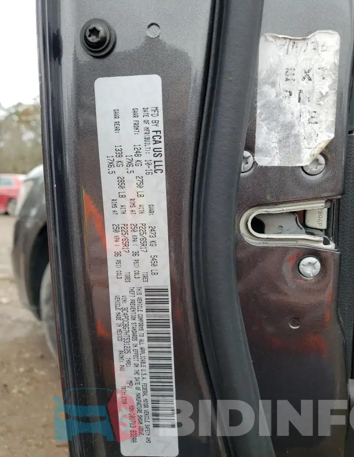 3C4PDCBG7HT531225 Photo# 13