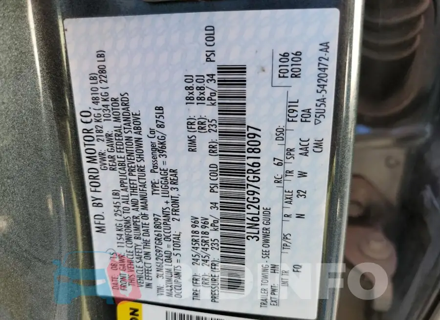 3LN6L2G97GR618097 Photo# 12