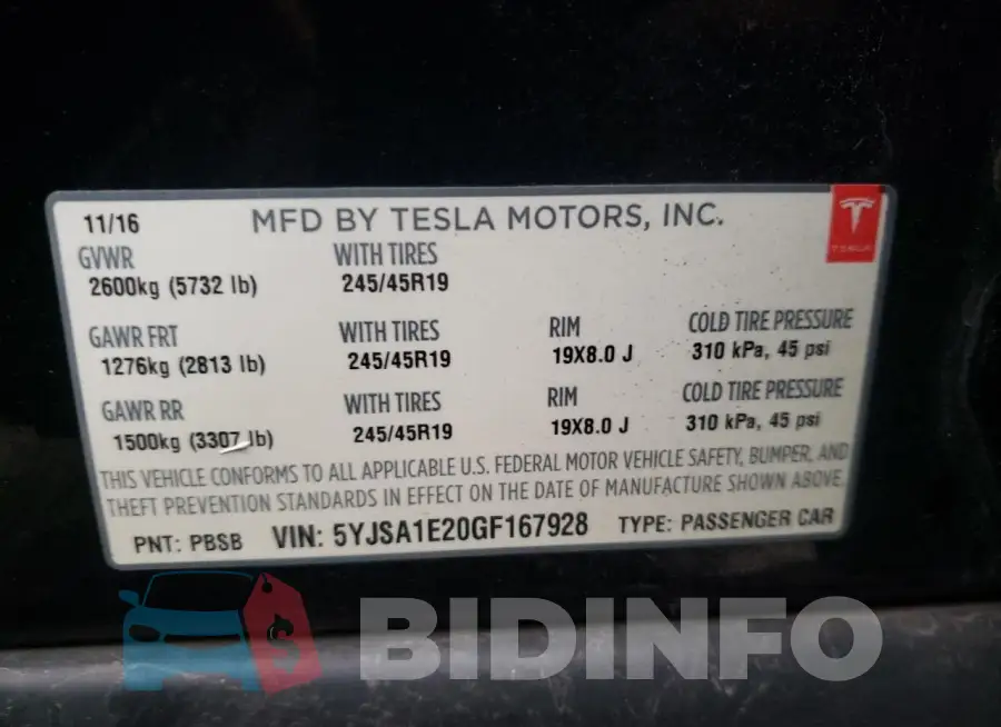 5YJSA1E20GF167928 Photo# 12
