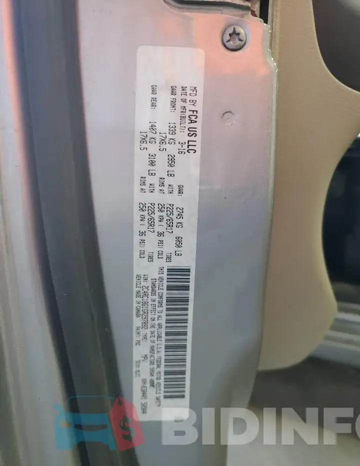 2C4RC1BG1GR297892 Photo# 14