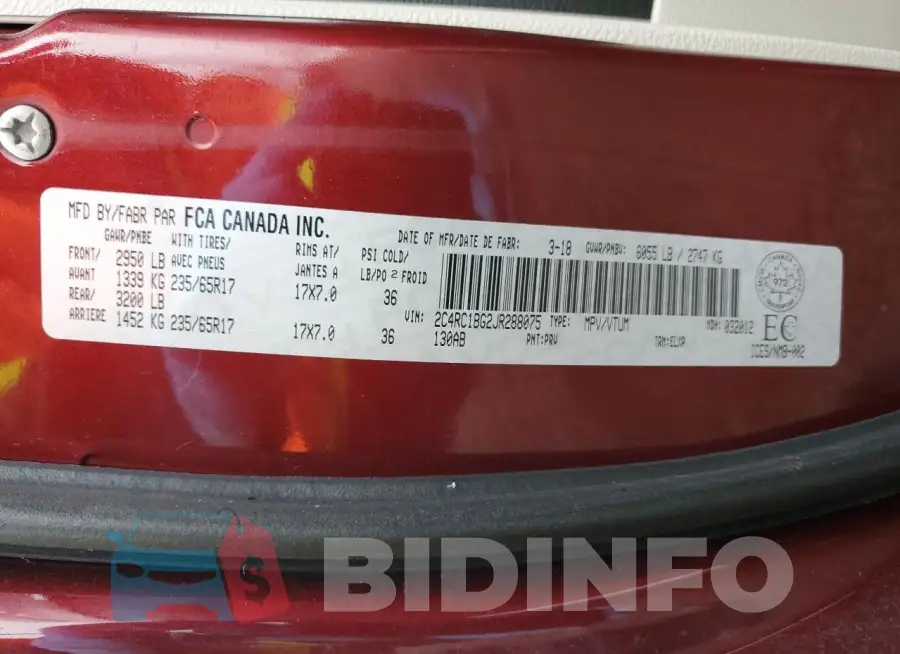 2C4RC1BG2JR288075 Photo# 13