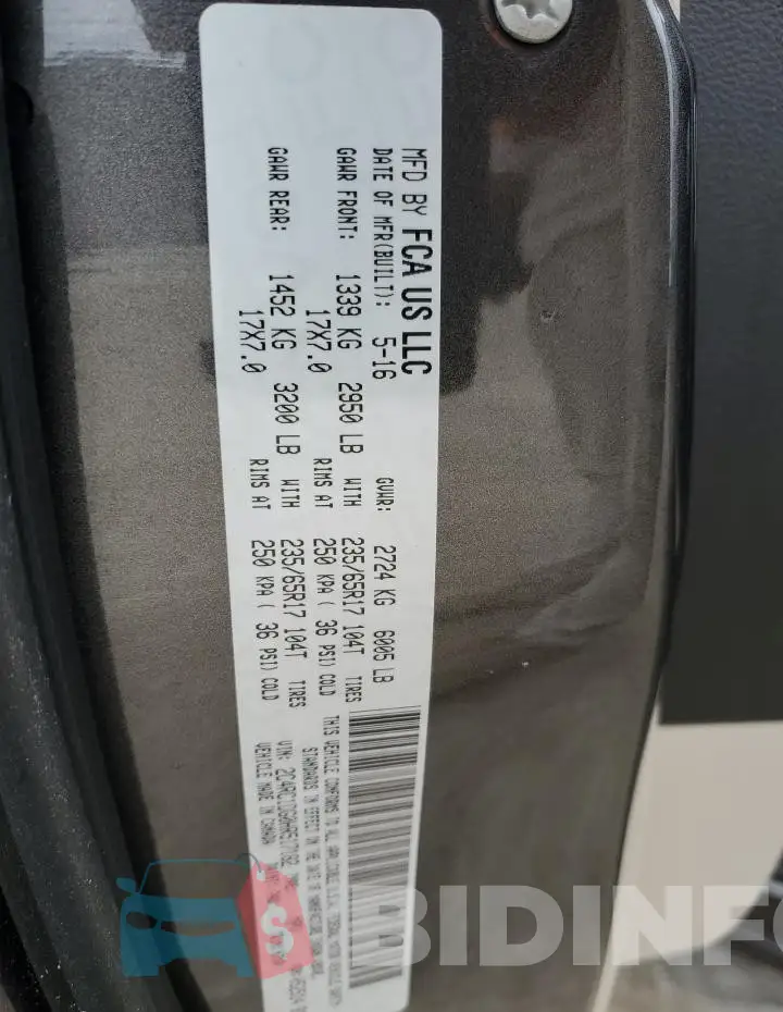 2C4RC1DG0HR517182 Photo# 13