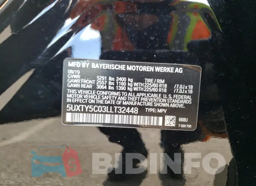 5UXTY5C03LLT32448 Photo# 13