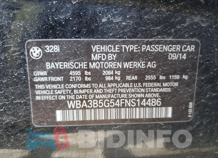 WBA3B5G54FNS14486 Photo# 12