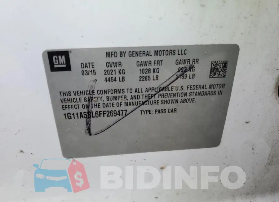 1G11A5SL6FF269477 Photo# 12
