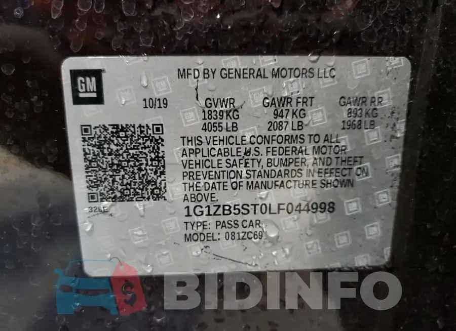 1G1ZB5ST0LF044998 Photo# 12