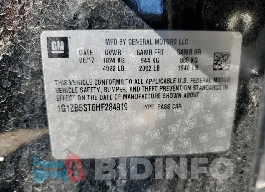 1G1ZB5ST6HF284919 Photo# 12