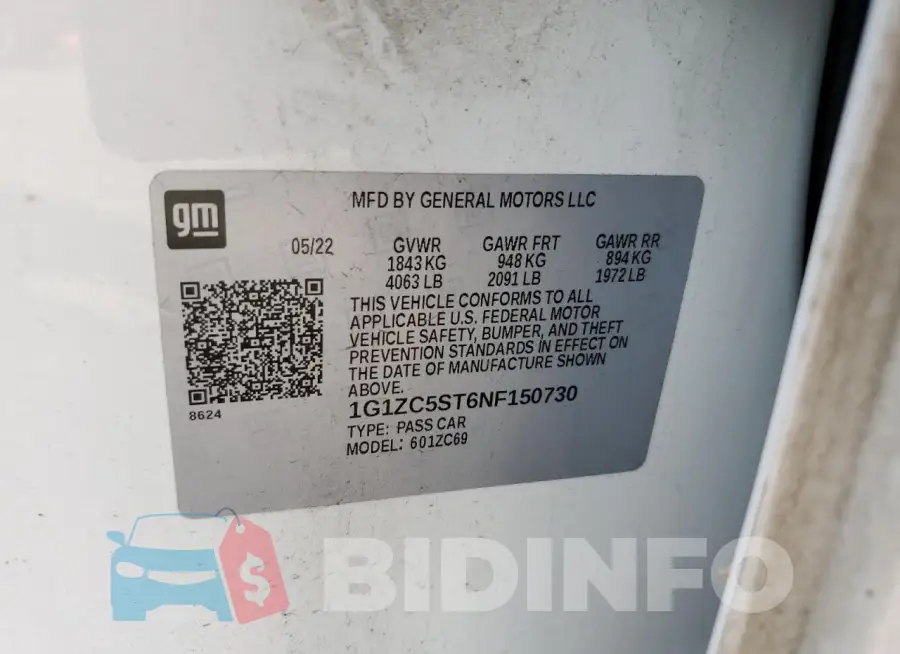 1G1ZC5ST6NF150730 Photo# 12