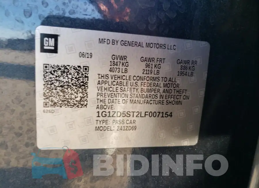 1G1ZD5ST2LF007154 Photo# 12