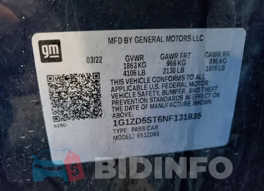 1G1ZD5ST6NF131835 Photo# 12