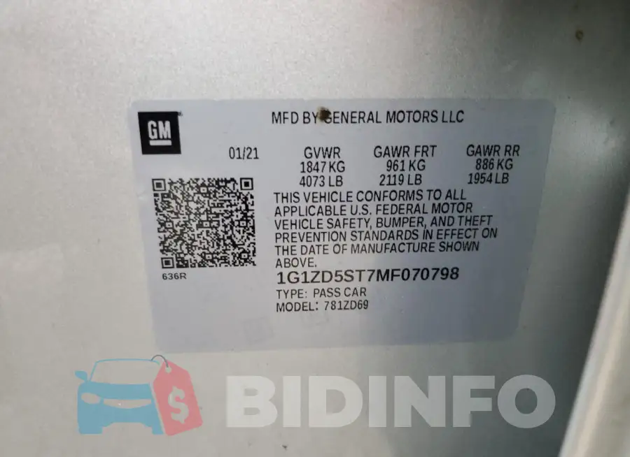 1G1ZD5ST7MF070798 Photo# 12