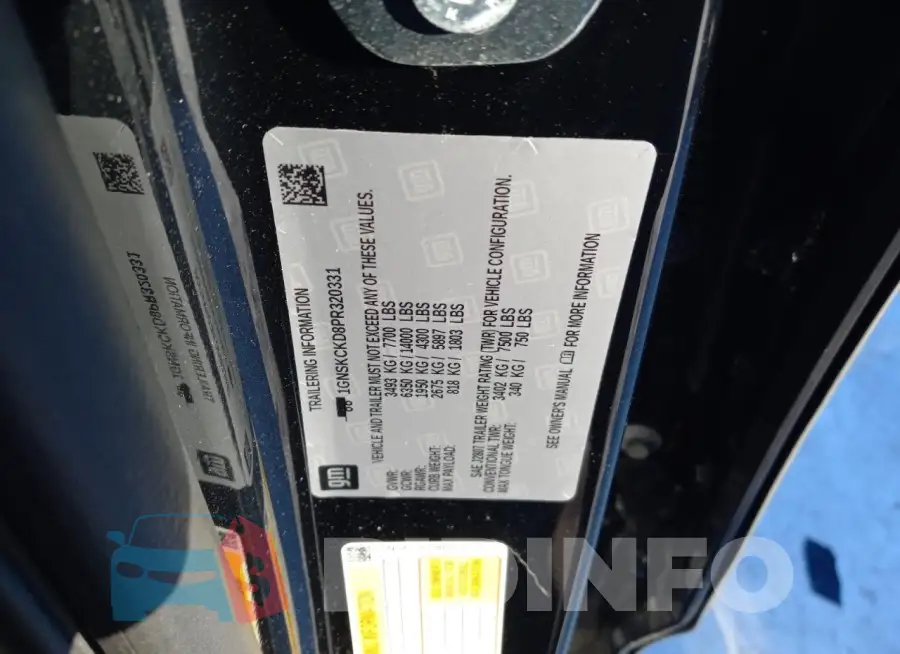 1GNSKCKD8PR320331 Photo# 13