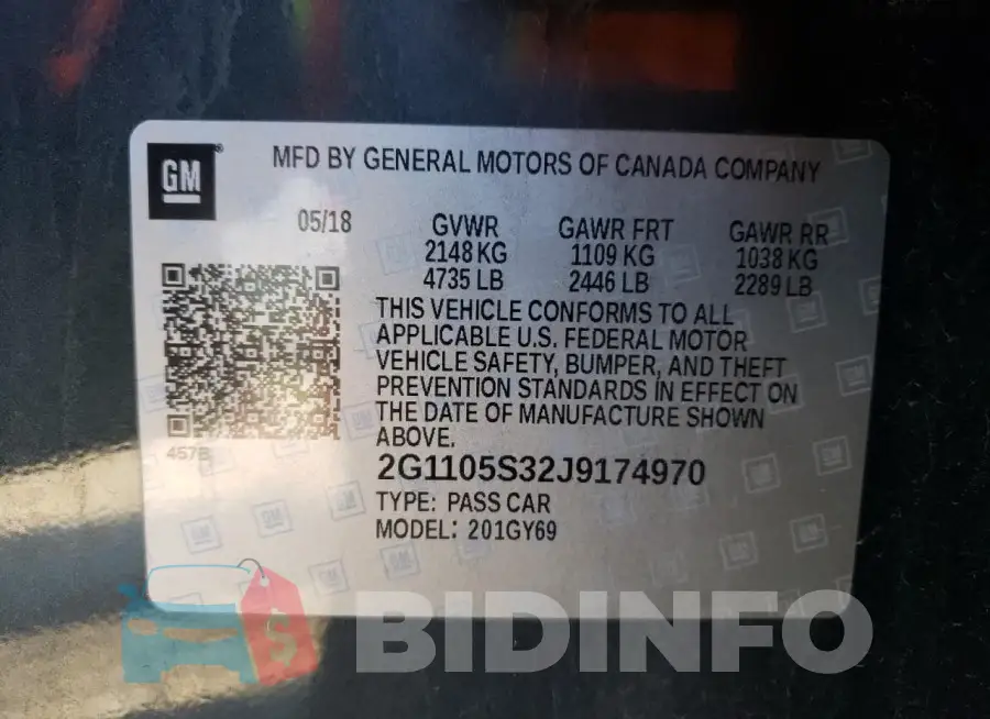2G1105S32J9174970 Photo# 12