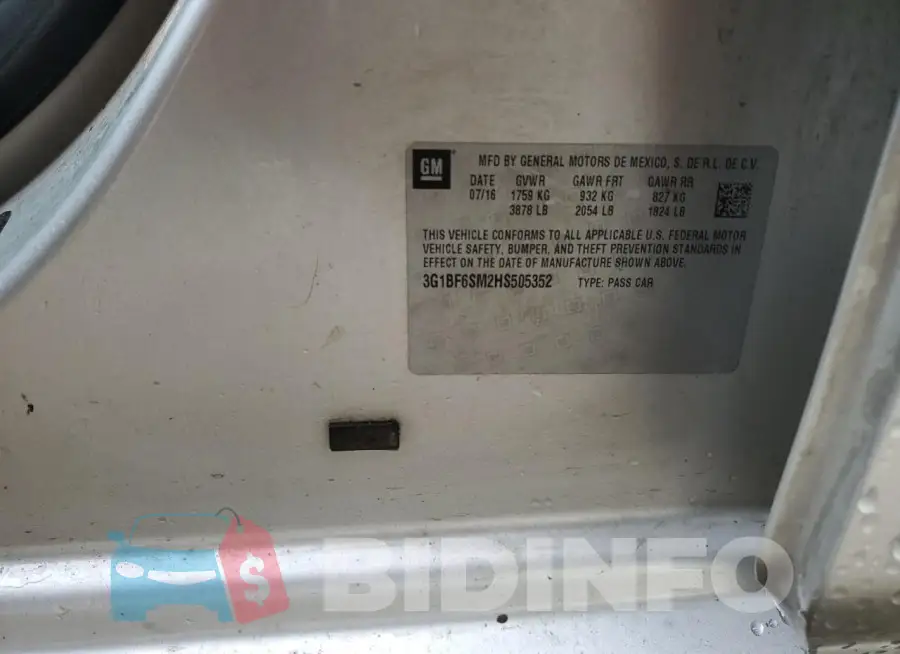3G1BF6SM2HS505352 Photo# 12