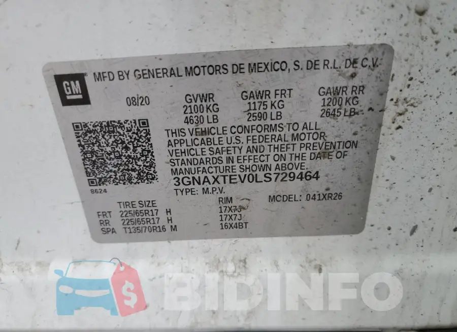 3GNAXTEV0LS729464 Photo# 12