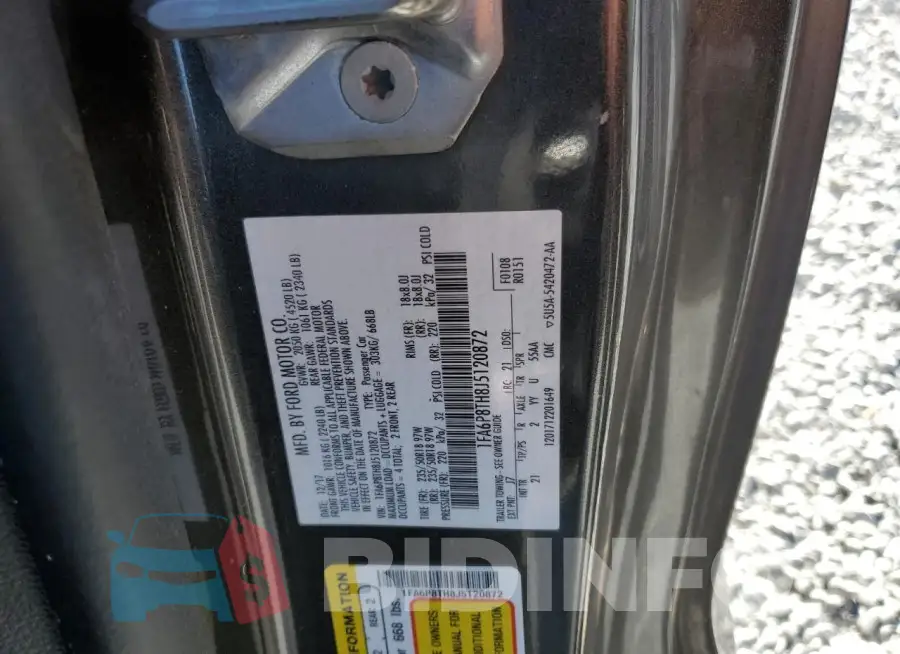 1FA6P8TH8J5120872 Photo# 12